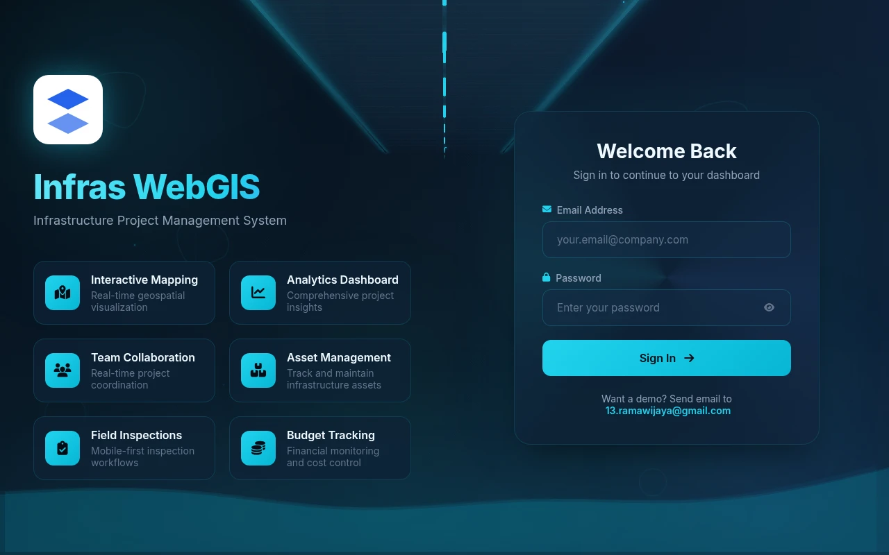 INFRA DATABASE WEBGIS preview