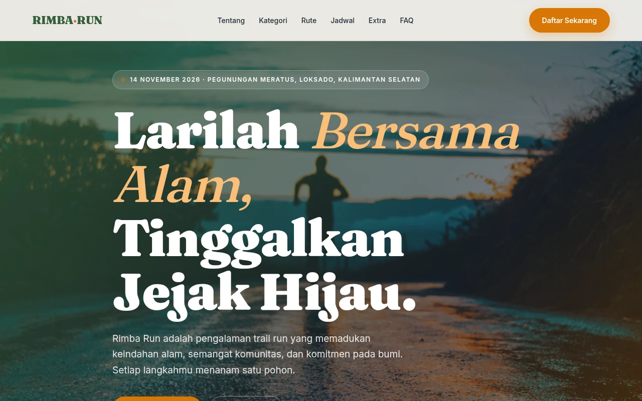 RIMBA RUN RUNNING EVENT preview